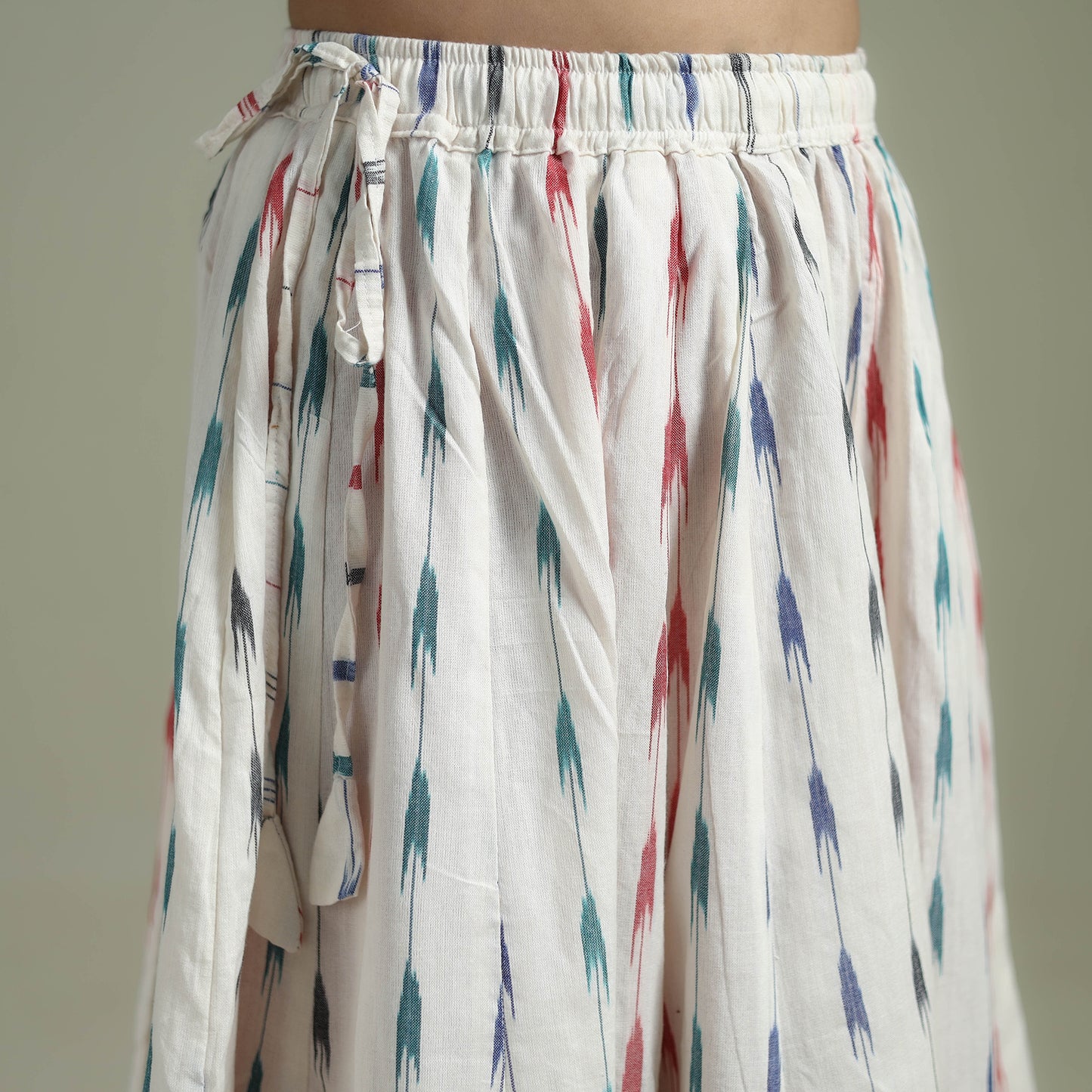 Pochampally Ikat 24 Kali Cotton Long Skirt 11