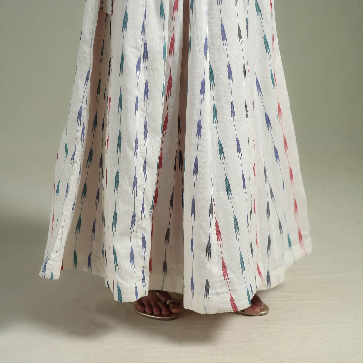 Pochampally Ikat 24 Kali Cotton Long Skirt 11