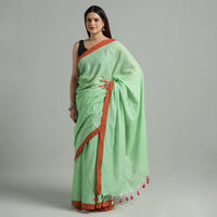 Green - Phulia Bengal Handloom Mul Cotton Saree 48