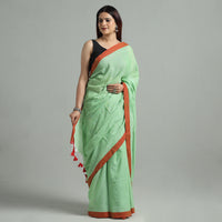 Green - Phulia Bengal Handloom Mul Cotton Saree 48