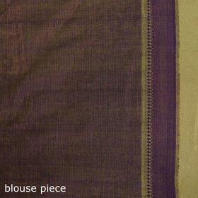 Yellow - Handloom Cotton Thread Border Mangalagiri Saree 18