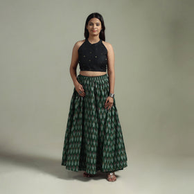 Pochampally Ikat 24 Kali Cotton Long Skirt 12