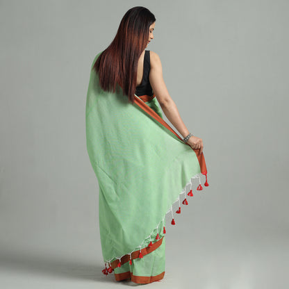 Green - Phulia Bengal Handloom Mul Cotton Saree 48