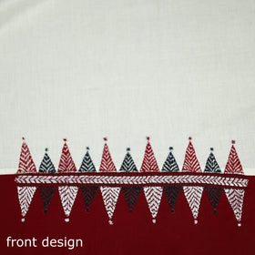 Bengal Kantha Hand Embroidered Cotton Blouse Piece 13
