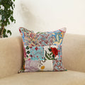  Multicolor Handcrafted Cotton Patchwork Cushion Cover