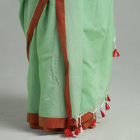 Green - Phulia Bengal Handloom Mul Cotton Saree 48