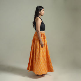 Pochampally Ikat 24 Kali Cotton Long Skirt 13