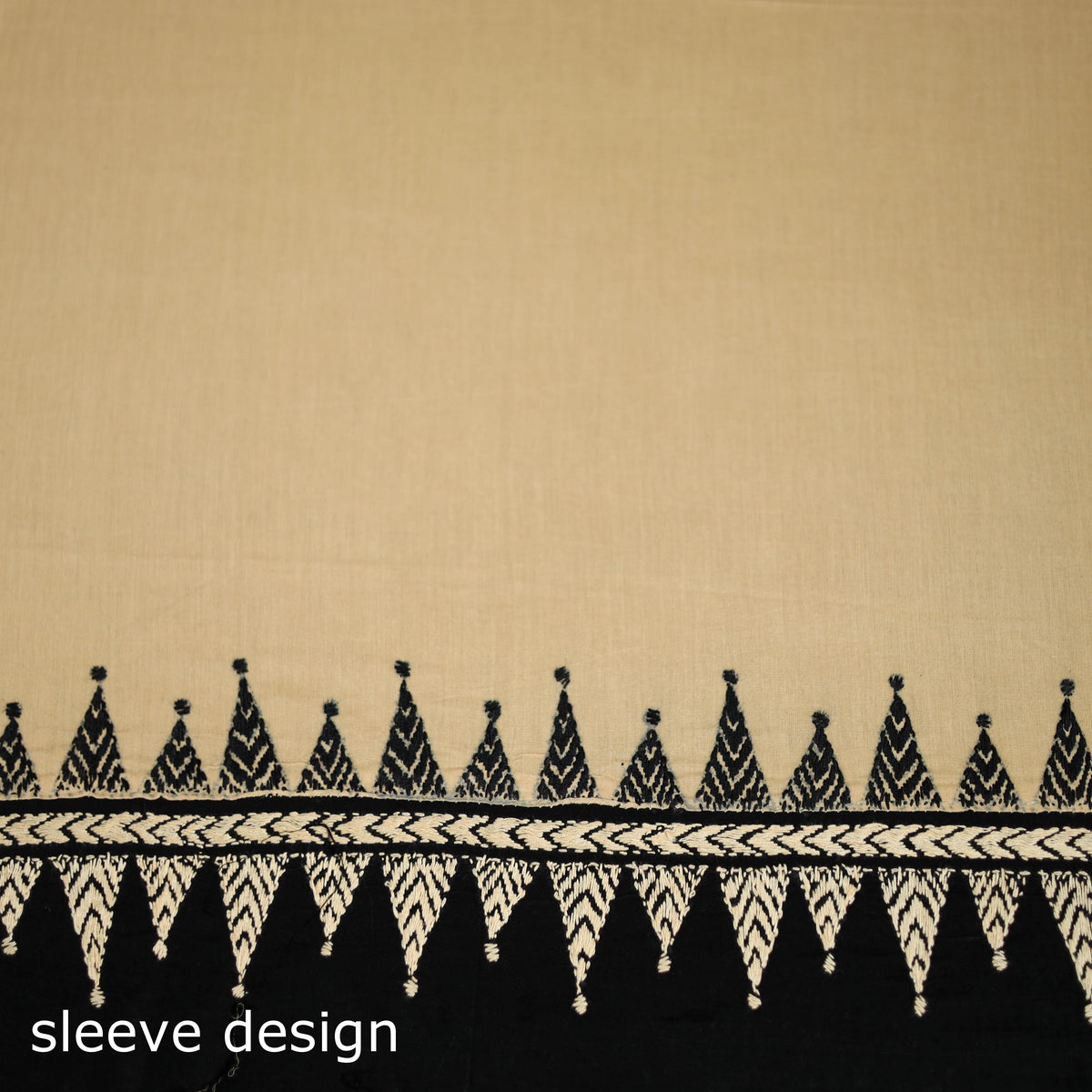 Bengal Kantha Hand Embroidered Cotton Blouse Piece 10