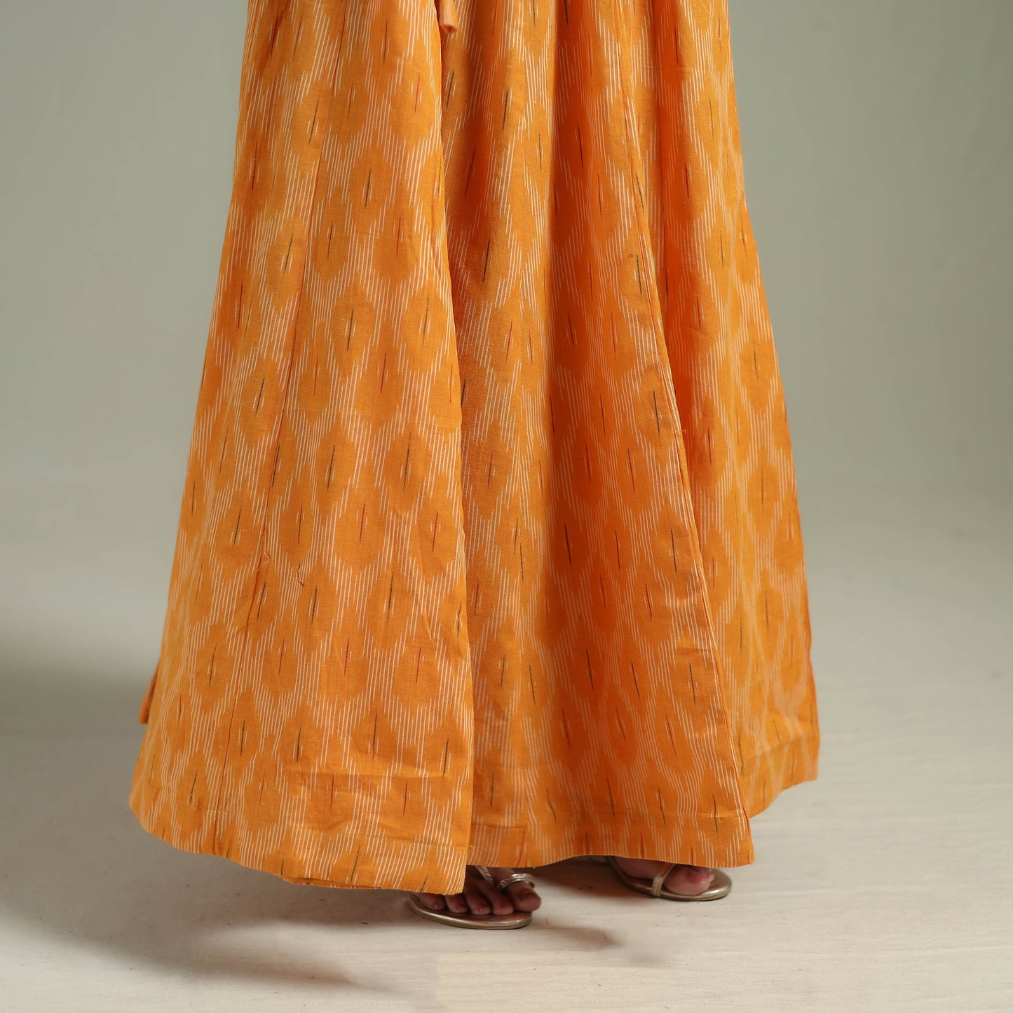 Pochampally Ikat 24 Kali Cotton Long Skirt 13
