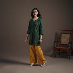 Sequin Work Jacquard Cotton Short Kurta for Women 23