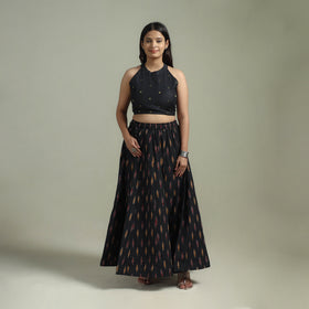 Pochampally Ikat 24 Kali Cotton Long Skirt 14
