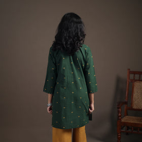 Sequin Work Jacquard Cotton Short Kurta for Women 23