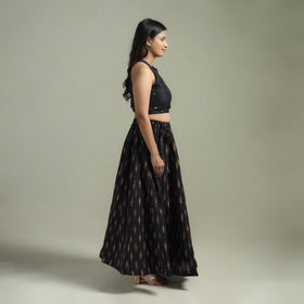Pochampally Ikat 24 Kali Cotton Long Skirt 14