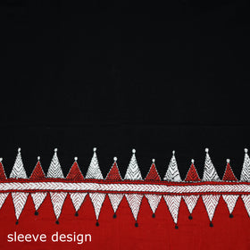 Bengal Kantha Hand Embroidered Cotton Blouse Piece 09