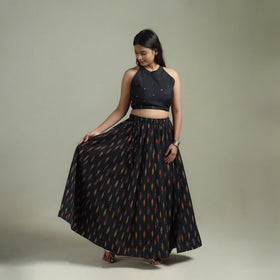 Pochampally Ikat 24 Kali Cotton Long Skirt 14