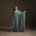 Sanganeri Floral Print Cotton Suit Set with Applique Dupatta for Women 04