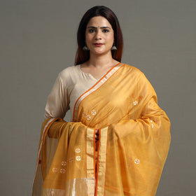 Buy Traditional Chanderi Silk Handloom Zari Buti Dupatta with Tassels 30 Online l iTokri.com