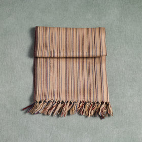 Beige - Kumaun Handwoven Pure Merino Wool Scarf 197
