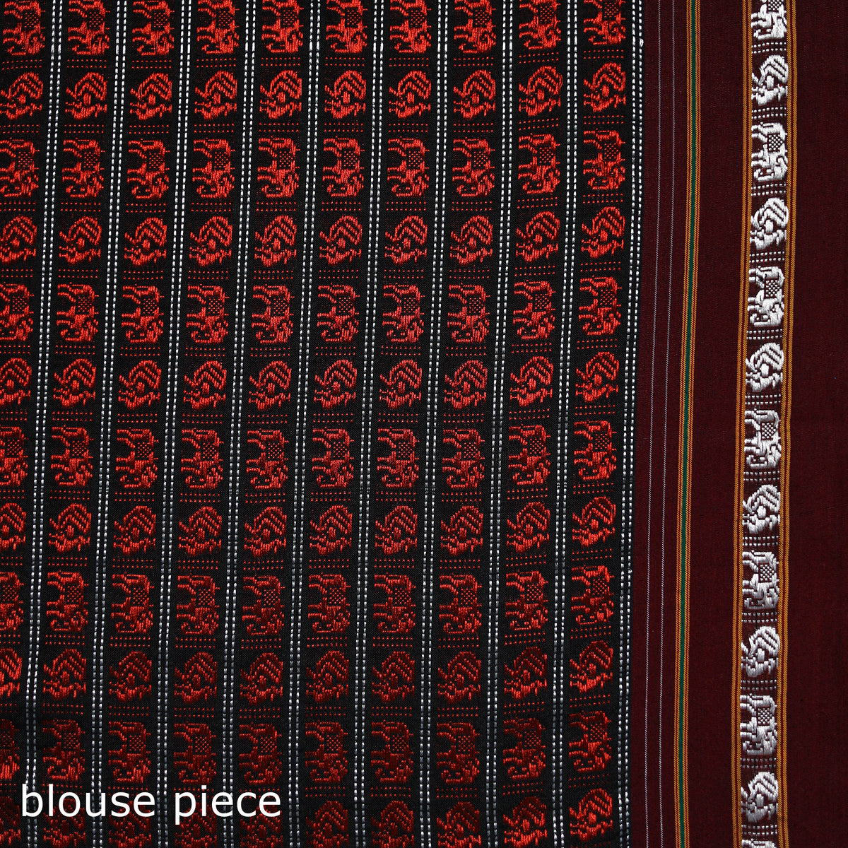 Mercerised Cotton Silk Khun Saree with Blouse Piece 10