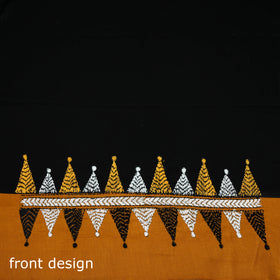 Bengal Kantha Hand Embroidered Cotton Blouse Piece 06