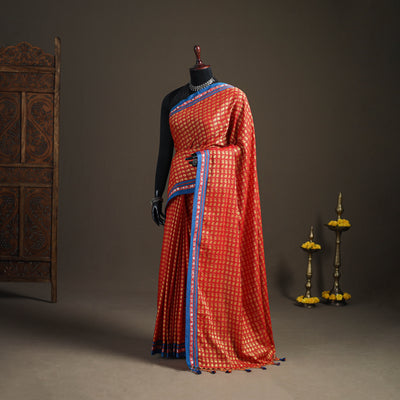 Mercerised Cotton Silk Khun Saree with Blouse Piece 11