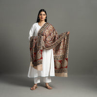 Block print Cotton Kalamkari Dupatta 43