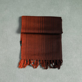 Brown - Kumaun Handwoven Pure Merino Wool Scarf 194