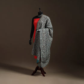 Bengal Hand Embroidery Patchwork Reversible Silk Kantha Dupatta 63