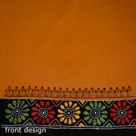 Bengal Kantha Hand Embroidered Cotton Blouse Piece 04