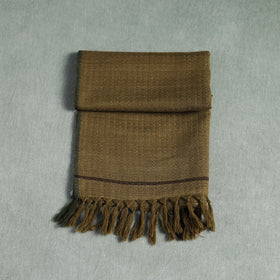 Green - Kumaun Handwoven Pure Merino Wool Scarf 192