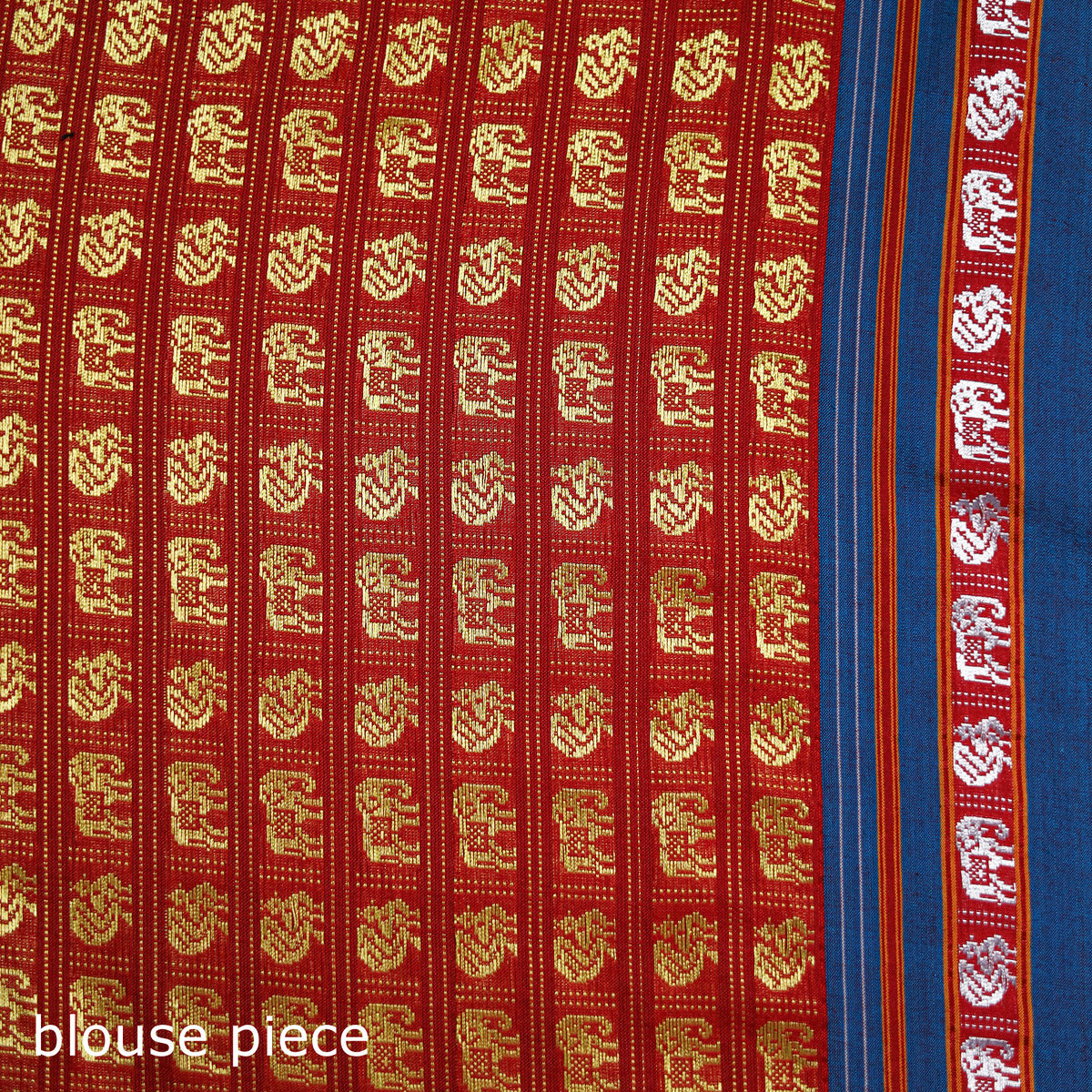 Mercerised Cotton Silk Khun Saree with Blouse Piece 11