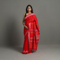 Red - Bengal Handwoven Cotton Begampuri Saree 17