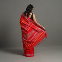 Red - Bengal Handwoven Cotton Begampuri Saree 17