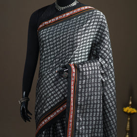 Mercerised Cotton Silk Khun Saree with Blouse Piece 13