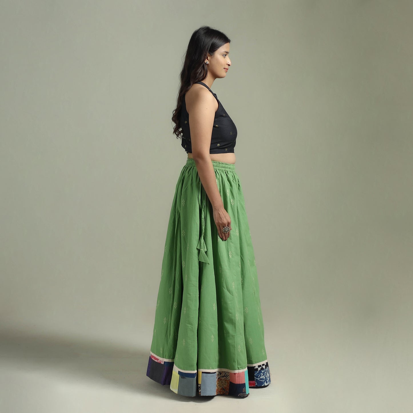 Jacquard 24 Kali Patchwork Cotton Long Skirt 28