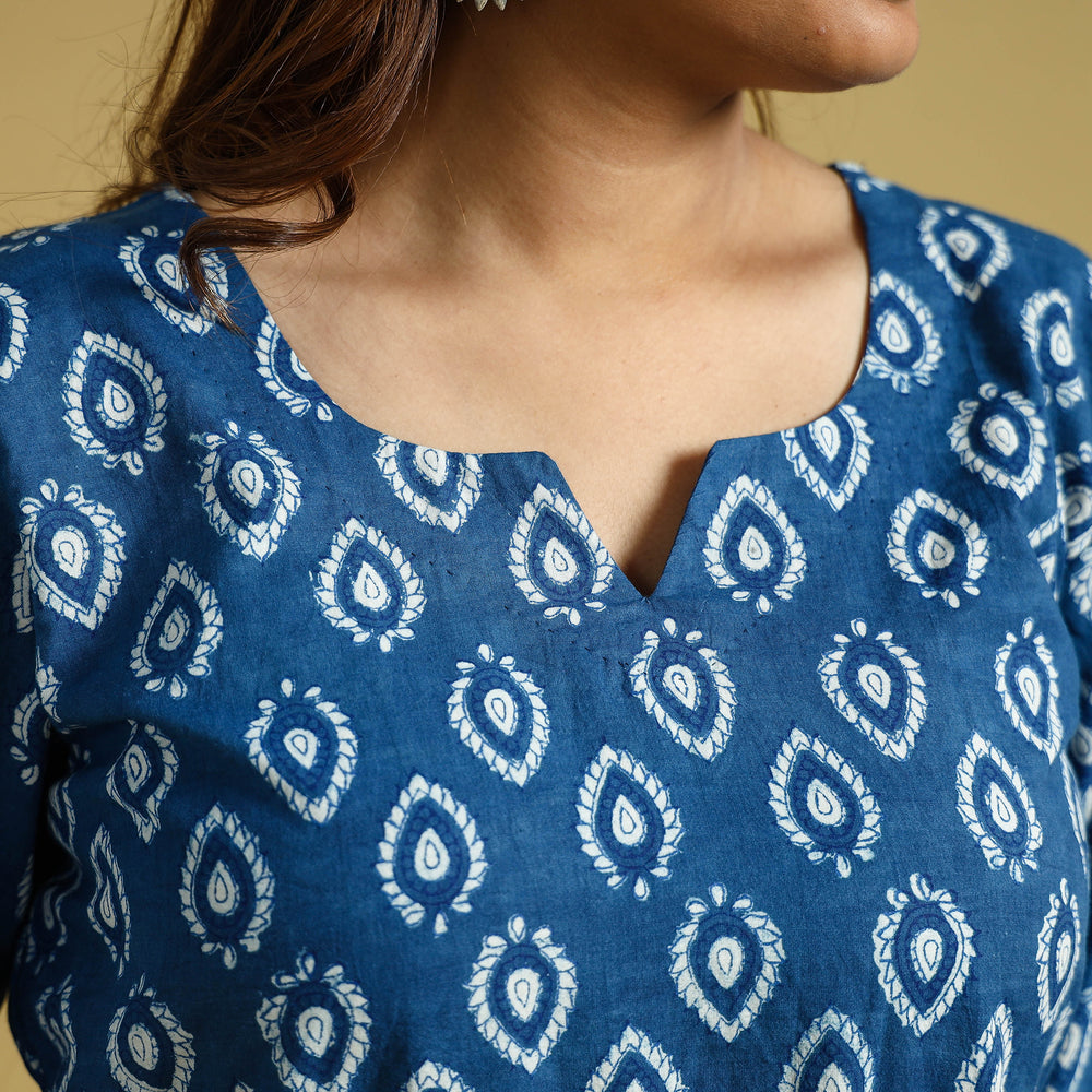 block printed kurta