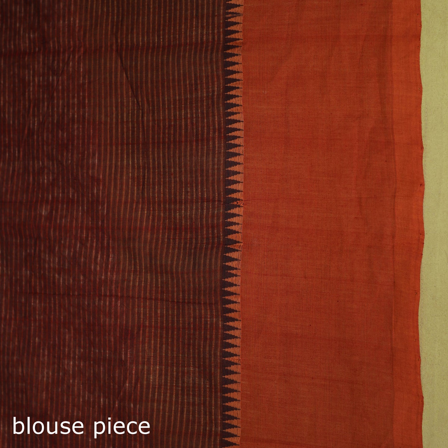 Black - handloom missing checks cotton thread border