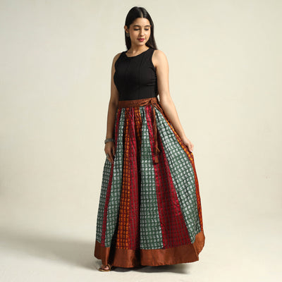 Multicolor - Khun Patchwork 24 Kali Cotton Long Skirt 03