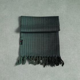 Green - Kumaun Handwoven Pure Merino Wool Scarf 179