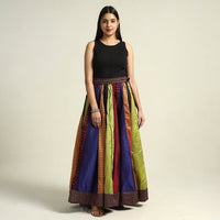 Multicolor - Khun Patchwork 24 Kali Cotton Long Skirt 05