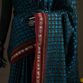Mercerised Cotton Silk Khun Saree with Blouse Piece 16