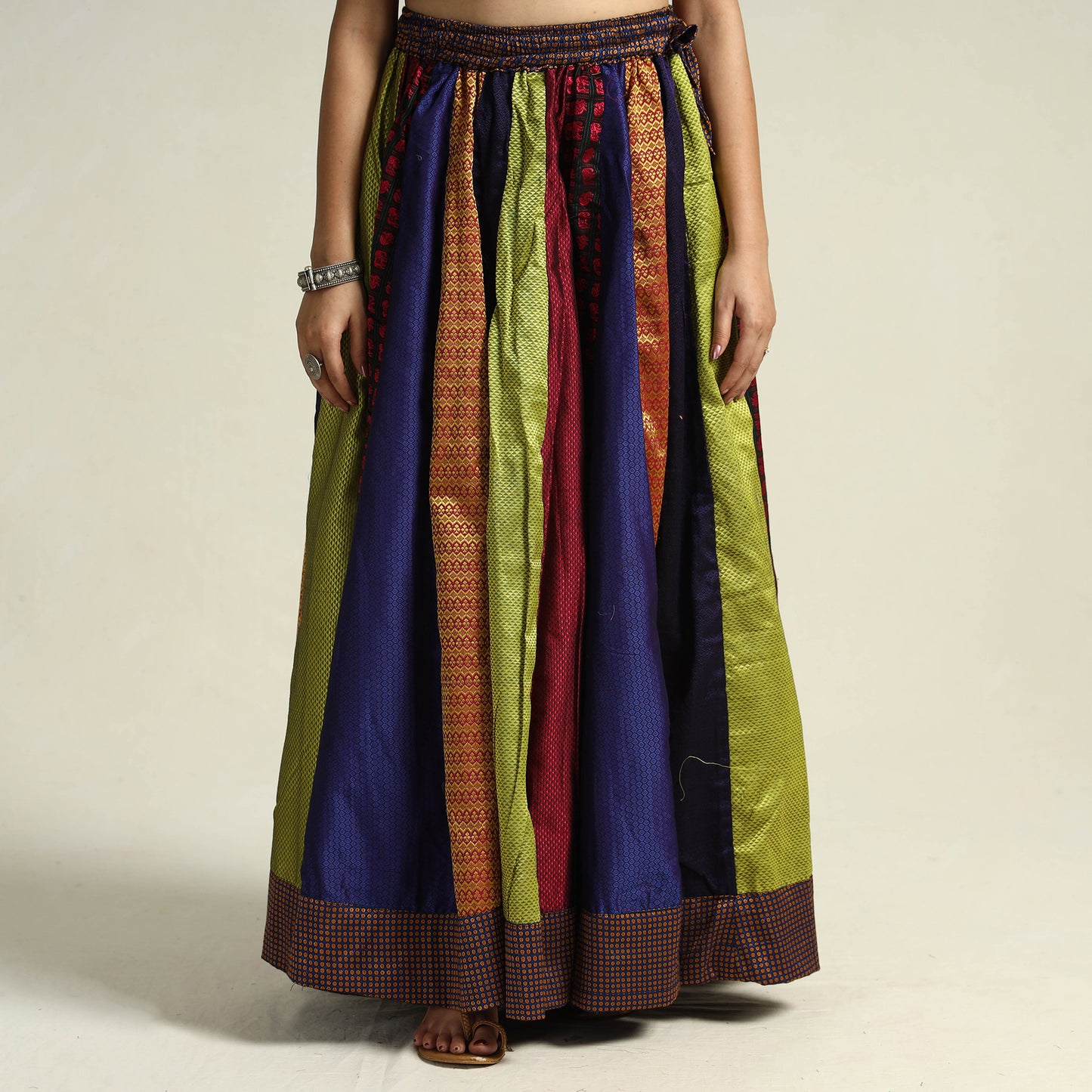 Multicolor - Khun Patchwork 24 Kali Cotton Long Skirt 05