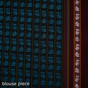 Mercerised Cotton Silk Khun Saree with Blouse Piece 16