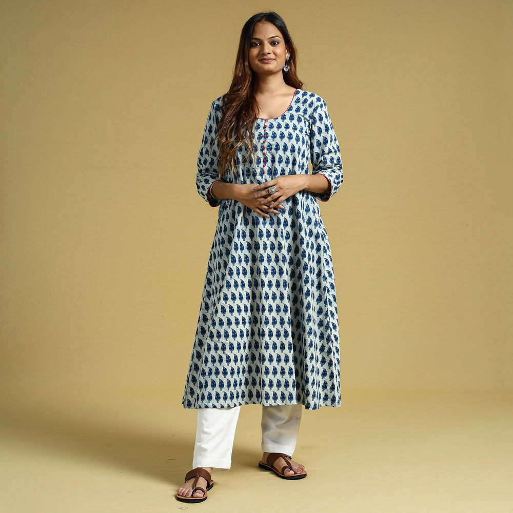 block printed kurta 