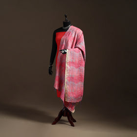 Multicolor - Bengal Hand Embroidery Patchwork Reversible Silk Kantha Dupatta 69