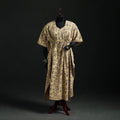 Kalamkari Hand Block Print Natural Dyed Cotton Kaftan (Long) 06