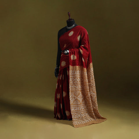 Kutch Tie-Dye Pure Cotton Bandhani Saree 04