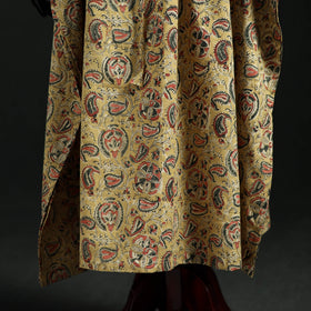 Kalamkari Hand Block Print Natural Dyed Cotton Kaftan (Long) 06