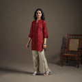 Jacquard Cotton Short Kurta for Women 28