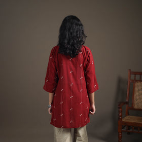Jacquard Cotton Short Kurta for Women 28
